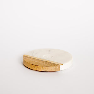Porta Incienso Marble Wood - My Essential Feelings