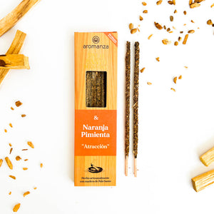 Sahumerio Palo Santo Buena Onda - Naranja Pimienta - Aromanza