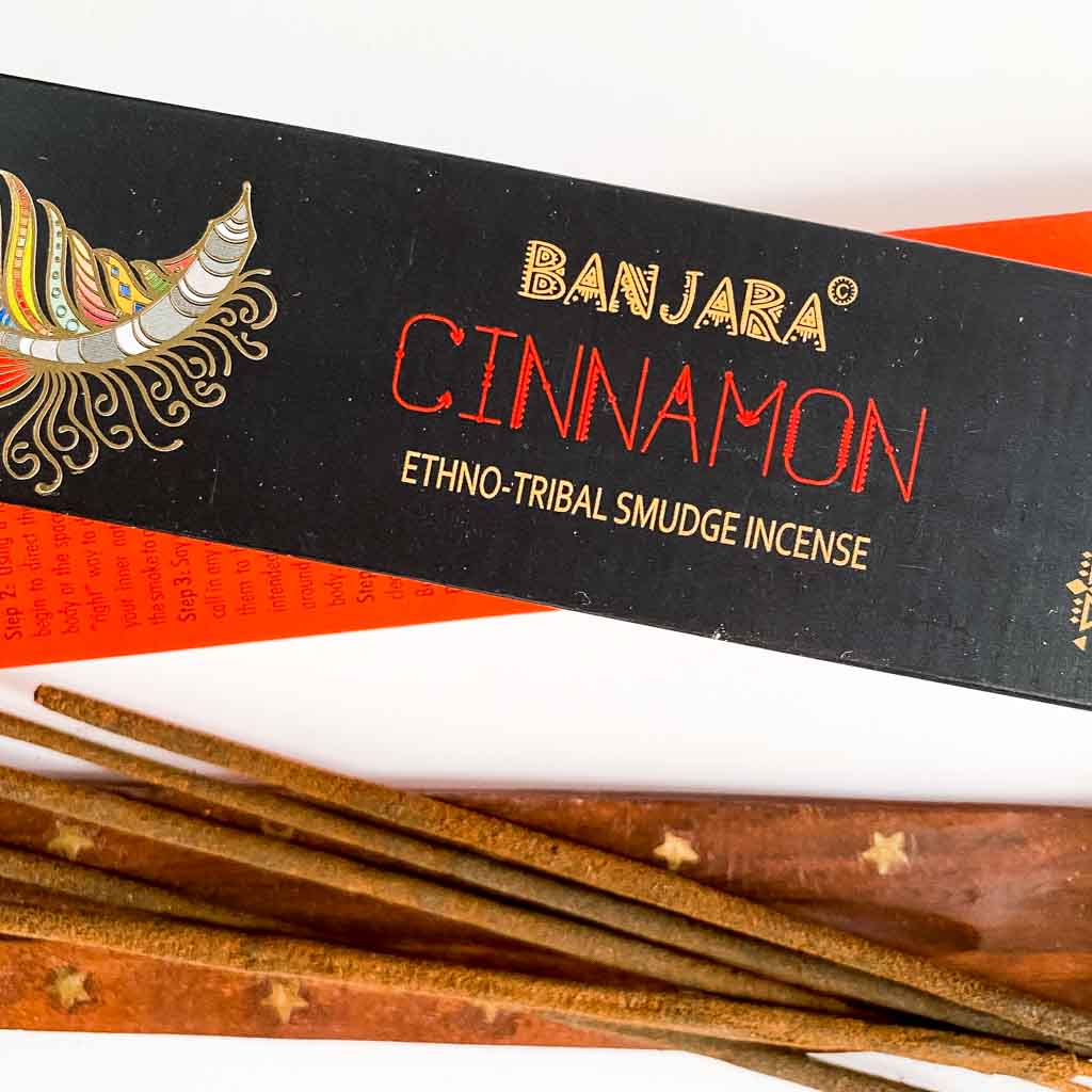 Incienso Cinnamon de Banjara Aztec. Varitas de incienso de Canela.